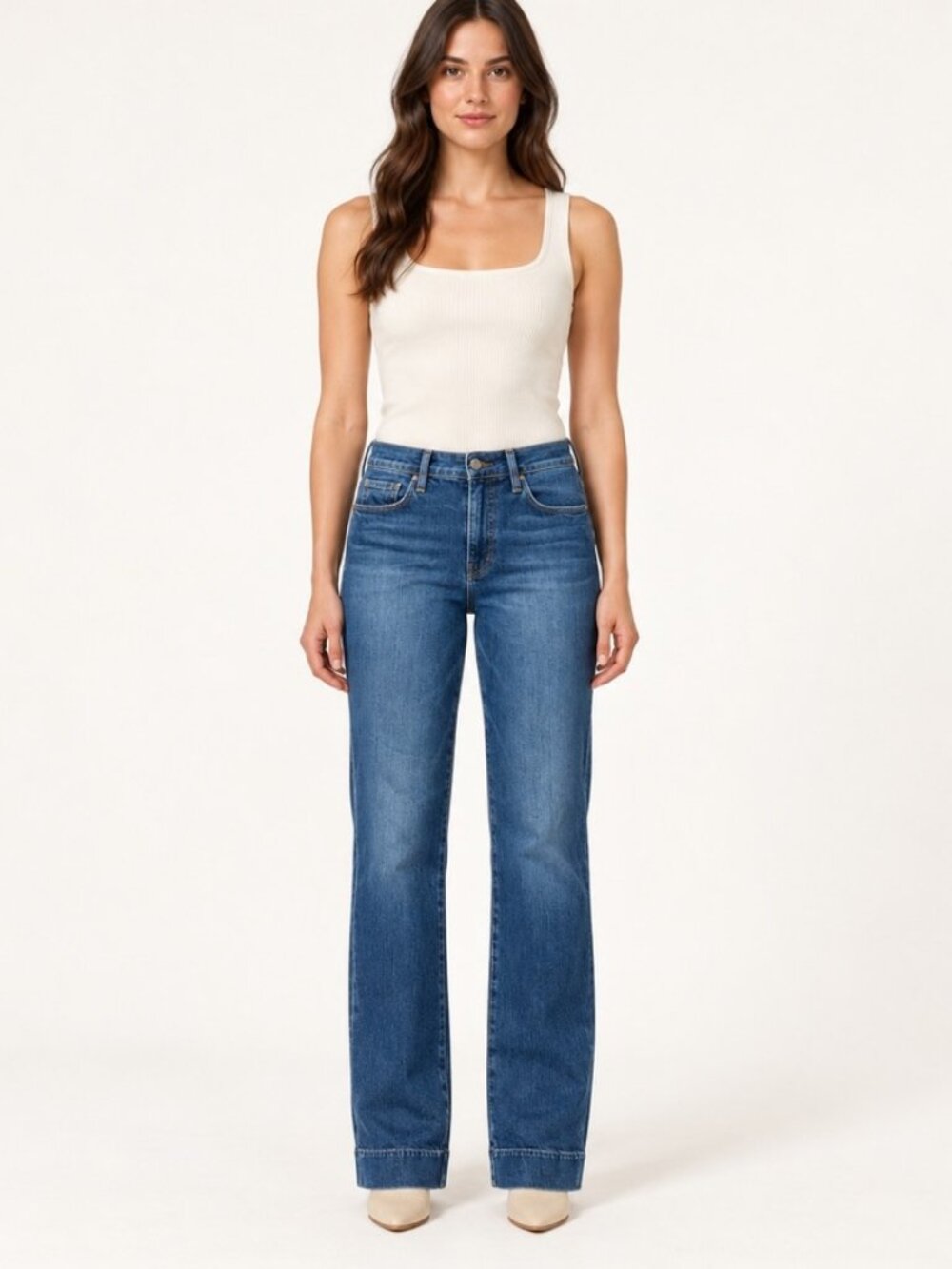 FRAME Le High Straight Jeans Retail $300 Size 29 Medium Wash